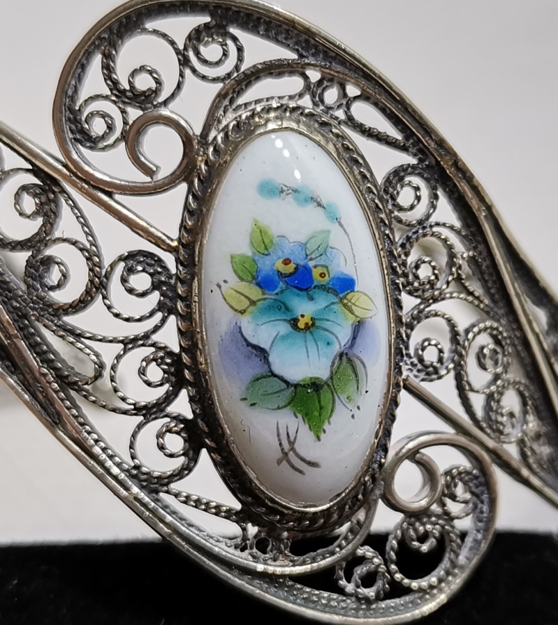 TELKARİ İŞÇİLİKLİ ÖZEL YAPIM ANTİKA BİLEKLİK