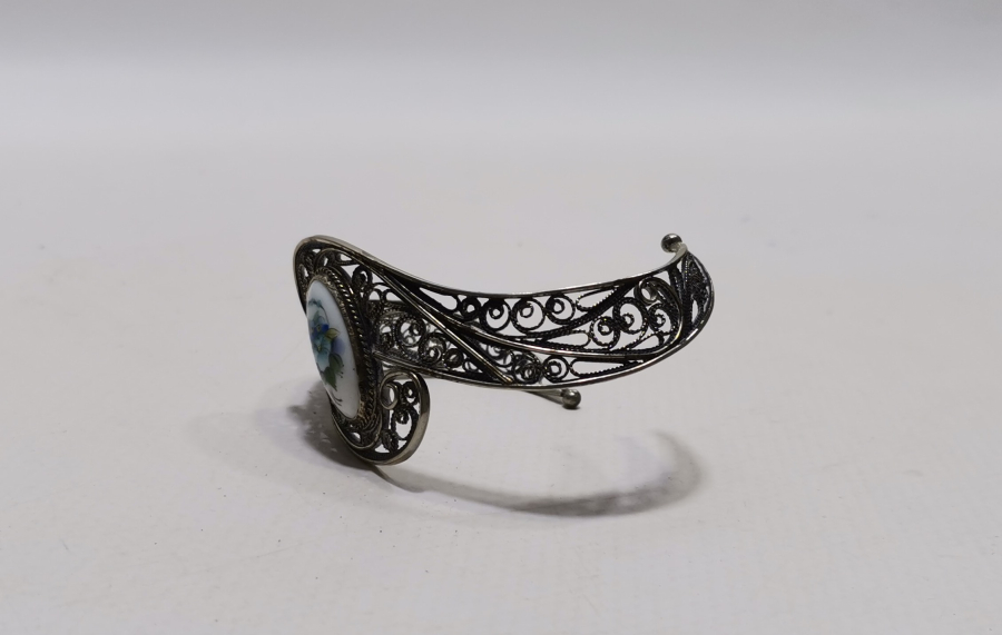 TELKARİ İŞÇİLİKLİ ÖZEL YAPIM ANTİKA BİLEKLİK