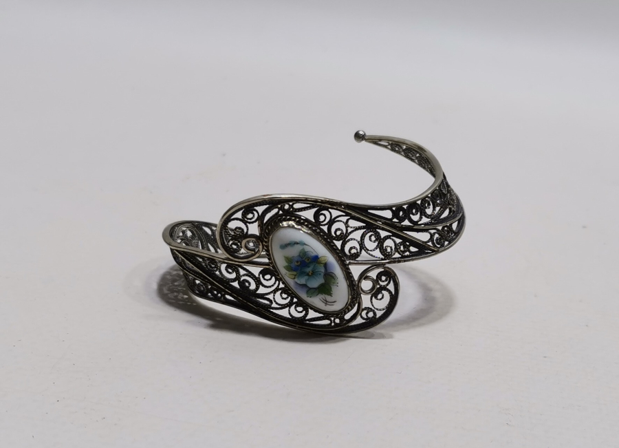 TELKARİ İŞÇİLİKLİ ÖZEL YAPIM ANTİKA BİLEKLİK