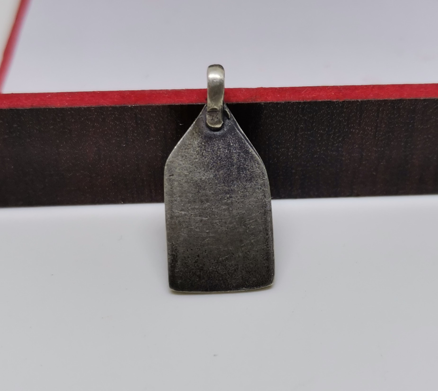 ÜZERİ DUALI OSMANLI DÖNEMİ GÜMÜŞ KOLYE UCU