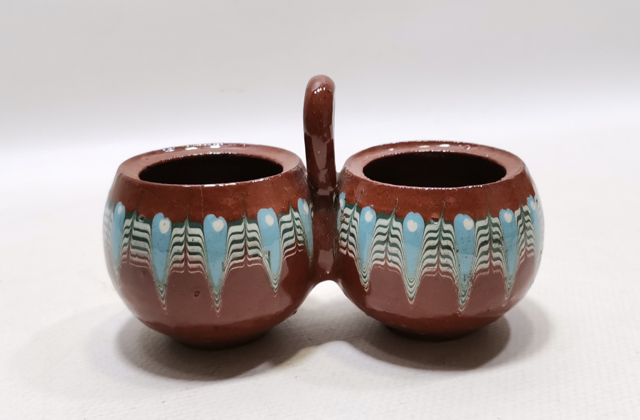 ÇANAKKALE İŞİ EL BOYAMA TUZLUK - BİBERLİK