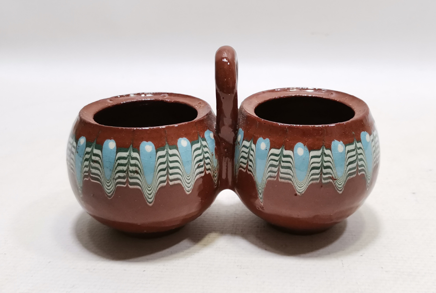 ÇANAKKALE İŞİ EL BOYAMA TUZLUK - BİBERLİK