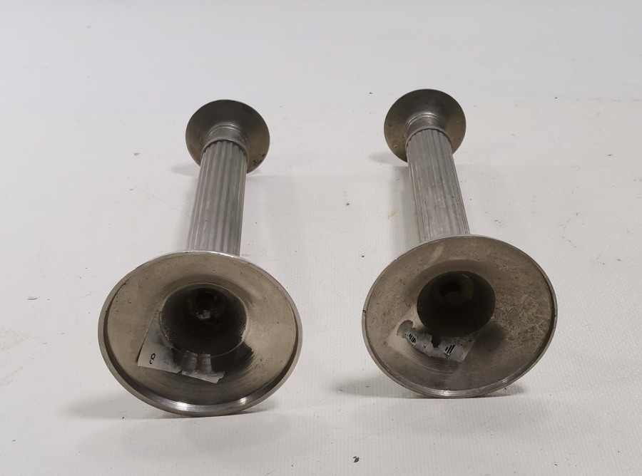 GÜMÜŞ KAPLAMA ANTİKA ÇİFT ŞAMDAN