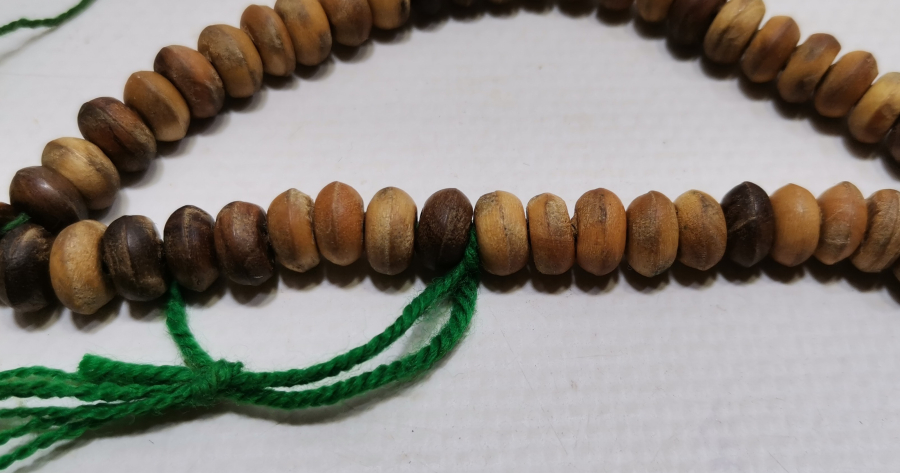 İMAMESİ MEVLEVİ SİKKESİ FORMUNDA YAPILMIŞ OSMANLI DÖNEMİ DERVİŞ NAMAZ TESPİHİ - ZİKİR TESPİHİ