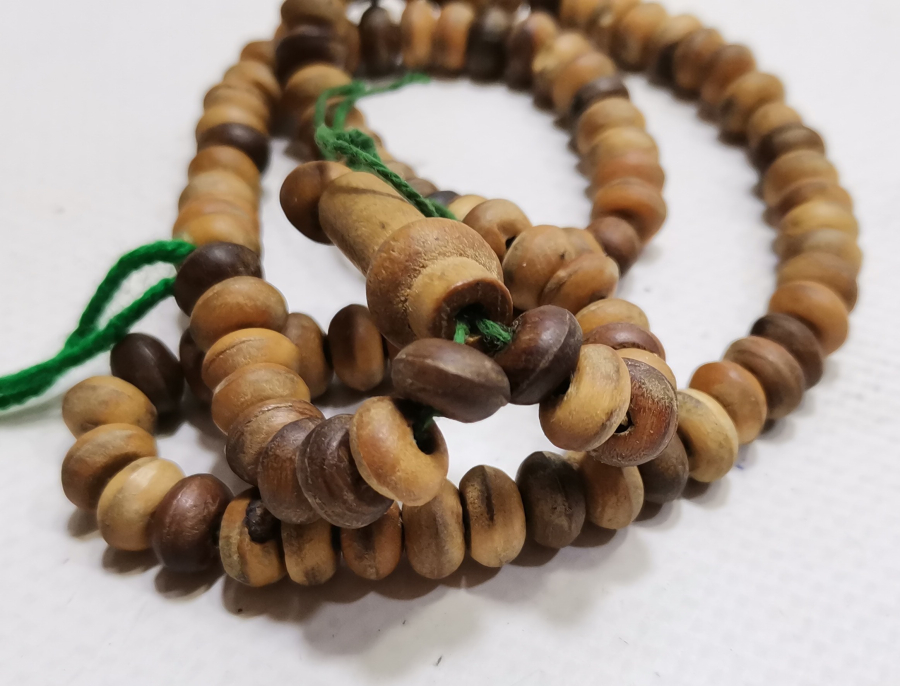 İMAMESİ MEVLEVİ SİKKESİ FORMUNDA YAPILMIŞ OSMANLI DÖNEMİ DERVİŞ NAMAZ TESPİHİ - ZİKİR TESPİHİ