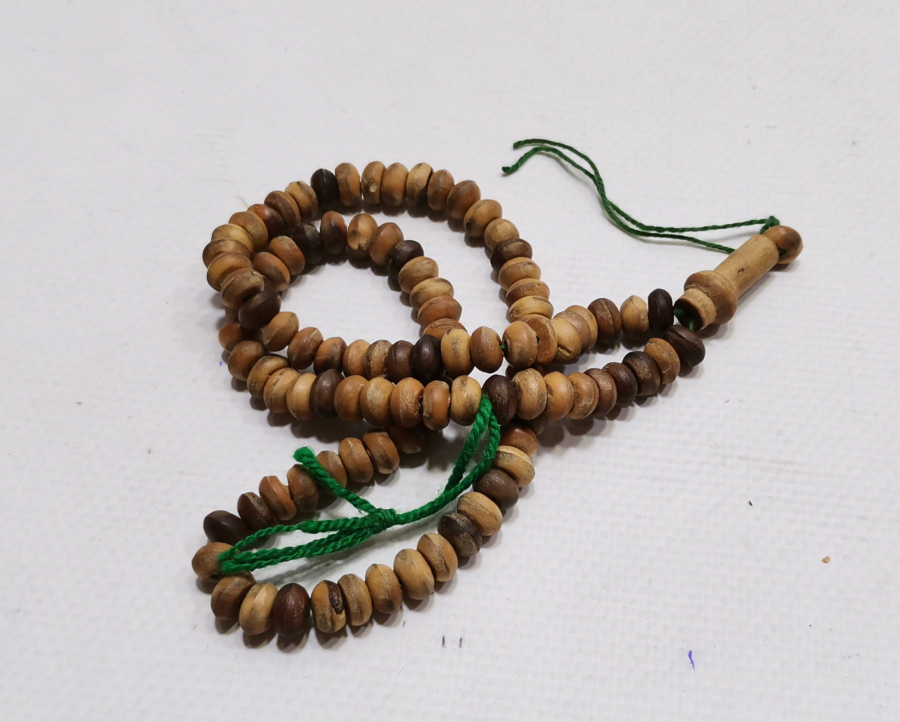 İMAMESİ MEVLEVİ SİKKESİ FORMUNDA YAPILMIŞ OSMANLI DÖNEMİ DERVİŞ NAMAZ TESPİHİ - ZİKİR TESPİHİ