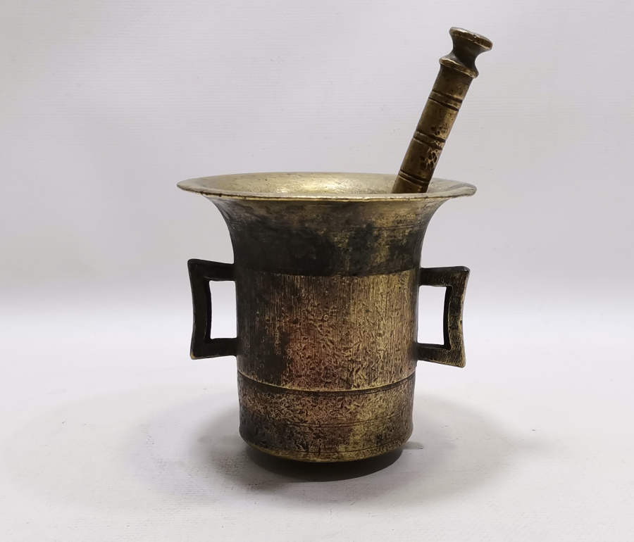 OSMANLI DÖNEMİ ÇOK NADİR BRONZ ŞİFACI HAVANI - ECZACI HAVANI