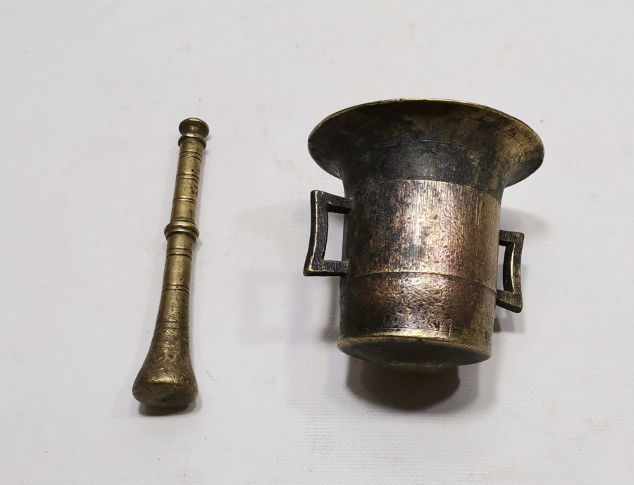 OSMANLI DÖNEMİ ÇOK NADİR BRONZ ŞİFACI HAVANI - ECZACI HAVANI