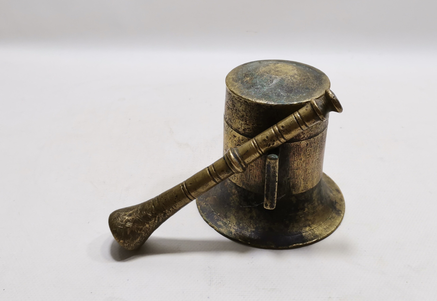 OSMANLI DÖNEMİ ÇOK NADİR BRONZ ŞİFACI HAVANI - ECZACI HAVANI