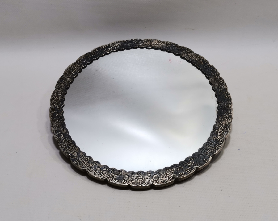 OSMANLI DÖNEMİ ÇOK NADİR GÜMÜŞ KUŞLU DUVAR AYNASI