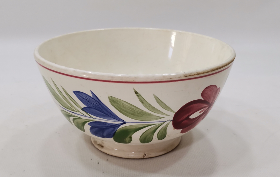 OSMANLI DÖNEMİ EL BOYAMA PORSELEN ÇORBA KASESİ