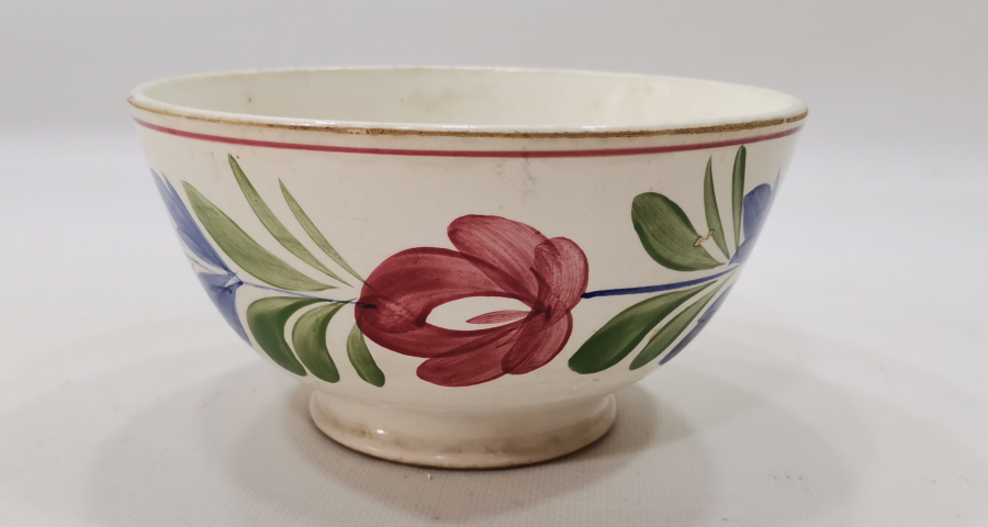 OSMANLI DÖNEMİ EL BOYAMA PORSELEN ÇORBA KASESİ