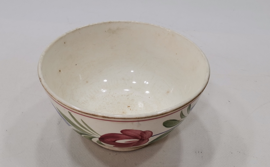 OSMANLI DÖNEMİ EL BOYAMA PORSELEN ÇORBA KASESİ