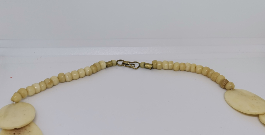 OSMANLI DÖNEMİ TAMAMI EL YAPIMI KEMİK GERDANLIK