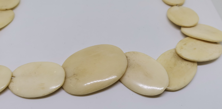 OSMANLI DÖNEMİ TAMAMI EL YAPIMI KEMİK GERDANLIK