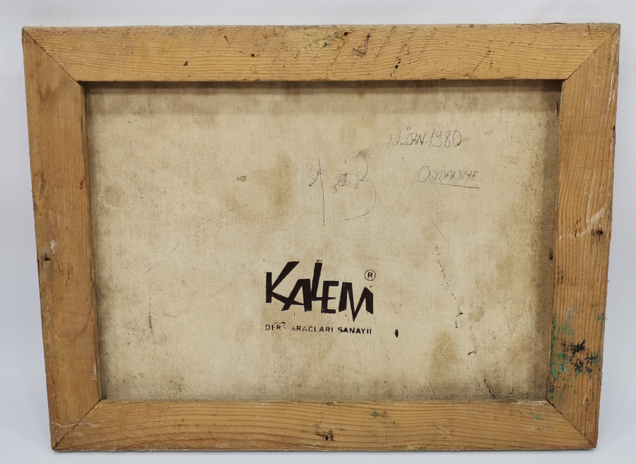 TUVAL ÜZERİ YAĞLI BOYA  ANTİKA TABLO