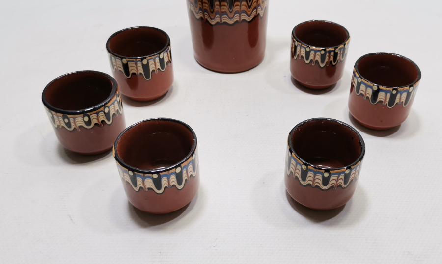 EL BOYAMA ANTİKA SOVYET DÖNEM LİKÖR TAKIMI