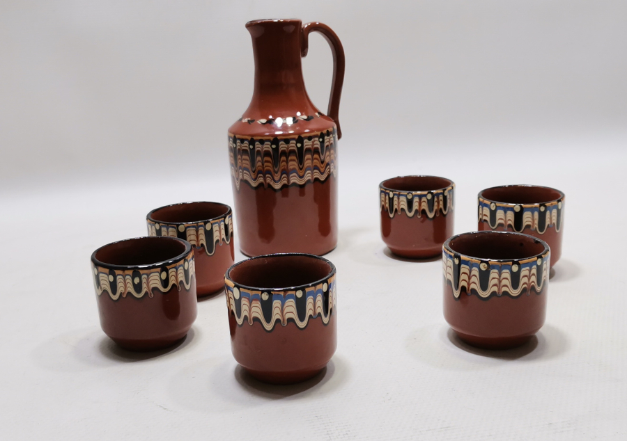 EL BOYAMA ANTİKA SOVYET DÖNEM LİKÖR TAKIMI