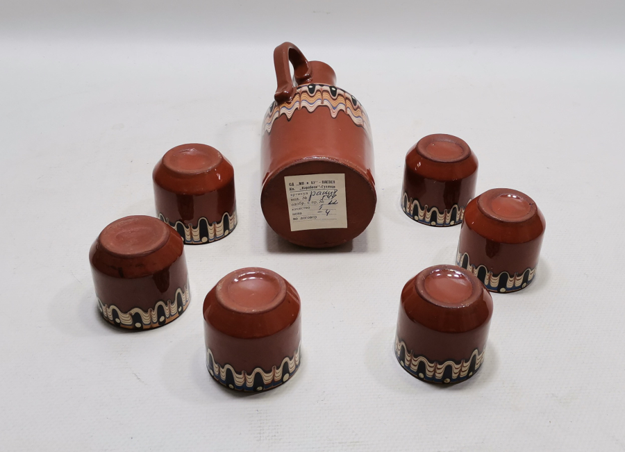 EL BOYAMA ANTİKA SOVYET DÖNEM LİKÖR TAKIMI