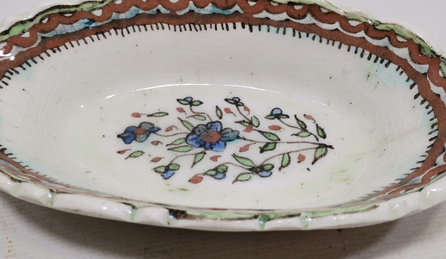 USTA İŞİ EL BOYAMA ANTİKA KÜTAHYA İFTARİYELİK - HURMALIK