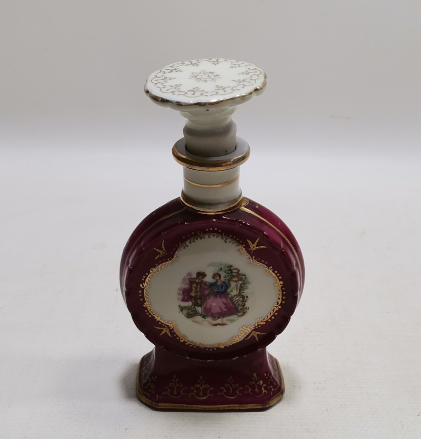 ANTİKA PORSELEN LİMOGES KOKULUK - PARFÜM ŞİŞESİ