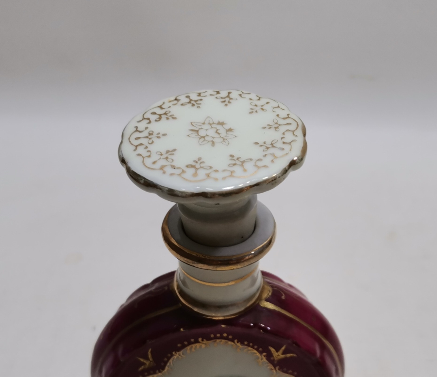ANTİKA PORSELEN LİMOGES KOKULUK - PARFÜM ŞİŞESİ