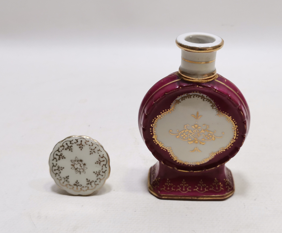 ANTİKA PORSELEN LİMOGES KOKULUK - PARFÜM ŞİŞESİ