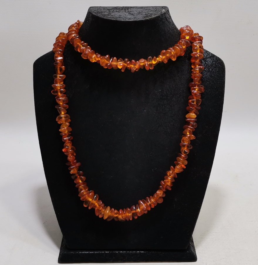 BÜYÜK BOY DAMLA KEHRİBAR GERDANLIK