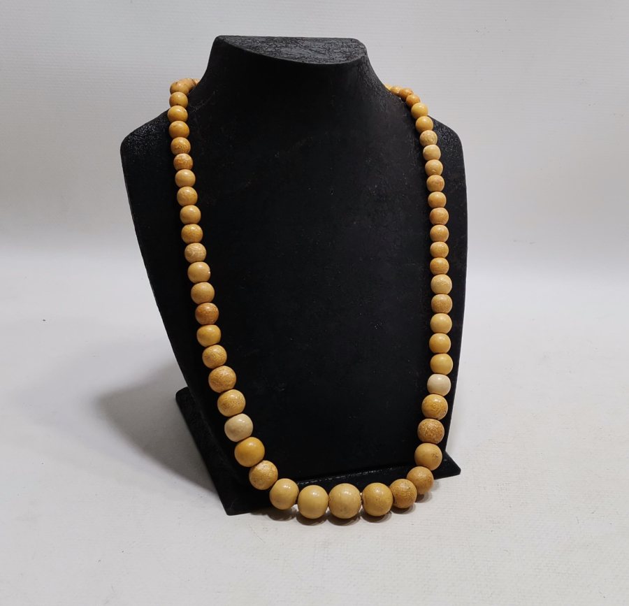 OSMANLI DÖNEMİ RENGİNİ ALMIŞ LÜLE GERDANLIK