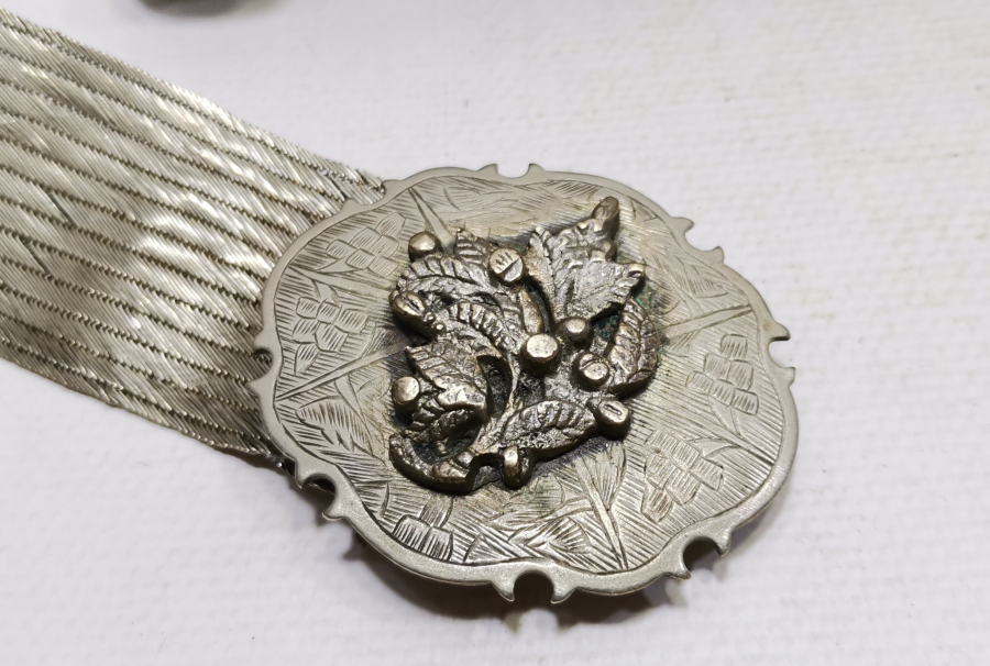 OSMANLI DÖNEMİ TRABZON İŞİ HASIR ÖRME GELİN KEMERİ