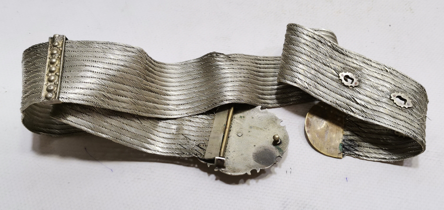 OSMANLI DÖNEMİ TRABZON İŞİ HASIR ÖRME GELİN KEMERİ