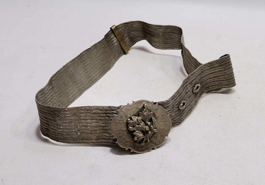 OSMANLI DÖNEMİ TRABZON İŞİ HASIR ÖRME GELİN KEMERİ