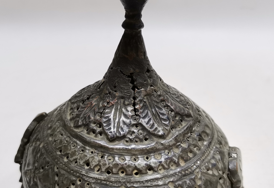 OSMANLI METAL İŞÇİLİĞİNİN ZİRVESİ OSMANLI DÖNEMİ ÇOK NADİR KUBBELİ EKMEKLİK