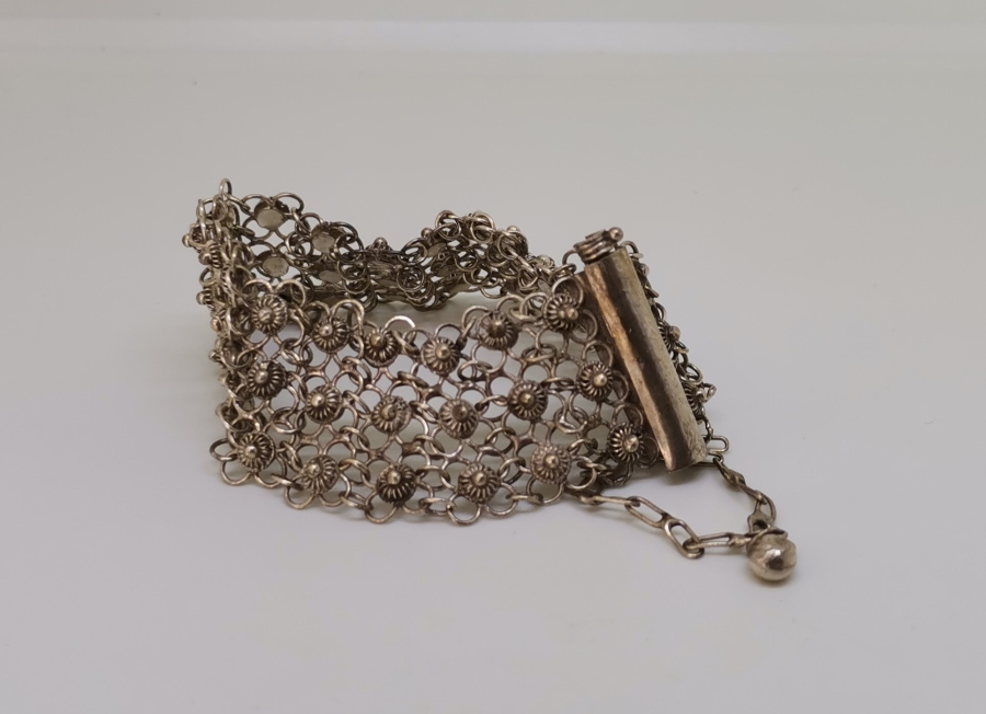 ÖZEL YAPIM EL İŞİ GÜMÜŞ BİLEKLİK