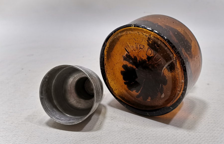 RENKLİ CAMLI KULLANILMAMIŞ ANTİKA GAZ LAMBASI - İDARE LAMBASI