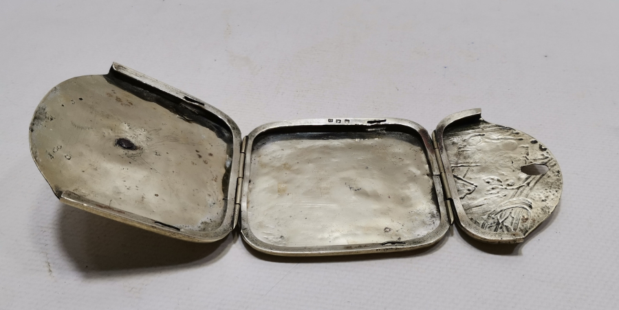 ÜZERİ OSMANLICA YAZILI SELANİK YADİGARI SİGARA TABAKASI