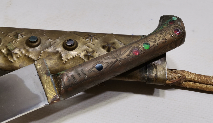 ÜZERİNDE ŞEHRİ HAN YAZILI TÜRKMEN İŞİ AVCI BIÇAĞI