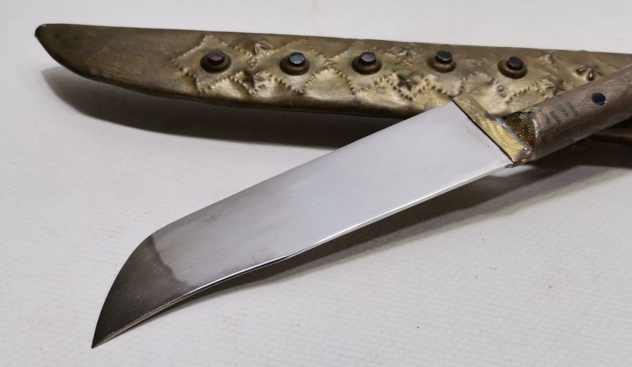 ÜZERİNDE ŞEHRİ HAN YAZILI TÜRKMEN İŞİ AVCI BIÇAĞI