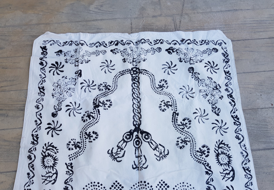 KIRKAĞAÇ İŞİ ANTİKA AHŞAP BASKI SECCADE