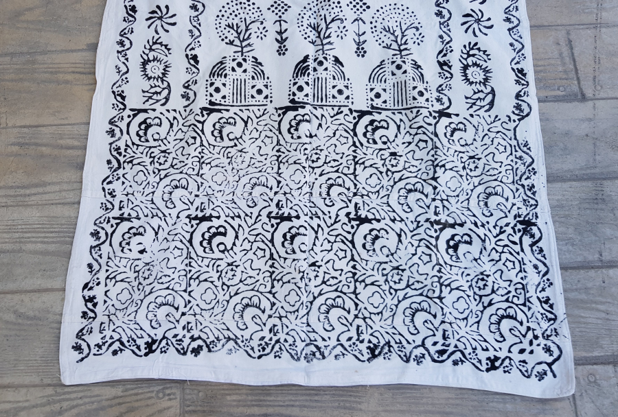 KIRKAĞAÇ İŞİ ANTİKA AHŞAP BASKI SECCADE