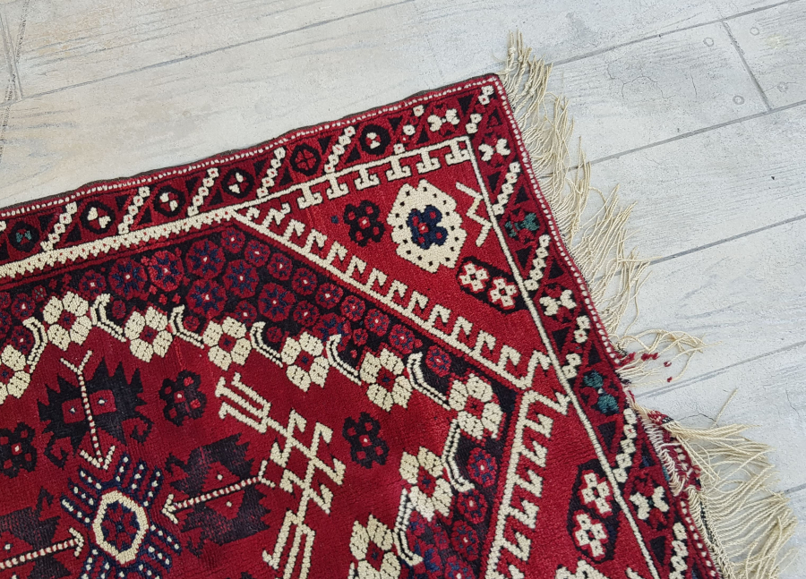 OSMANLI DÖNEMİ ÇOK NADİR KIZ BERGAMA HALISI