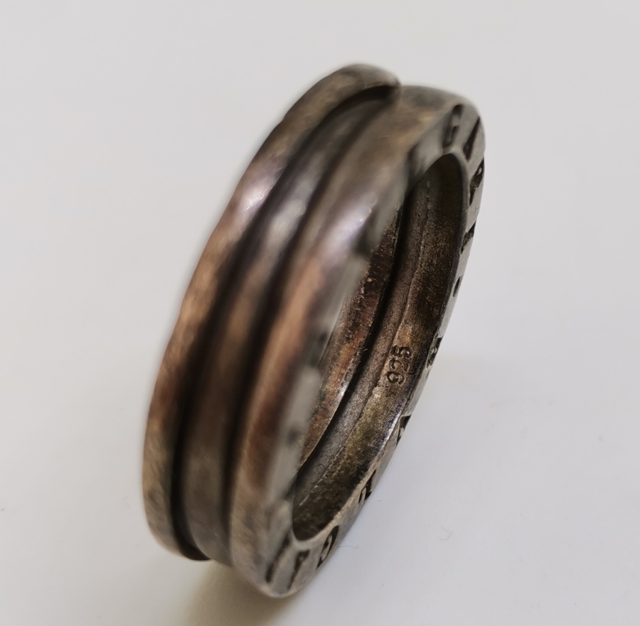 ÖZEL YAPIM BVGARİ GÜMÜŞ YÜZÜK