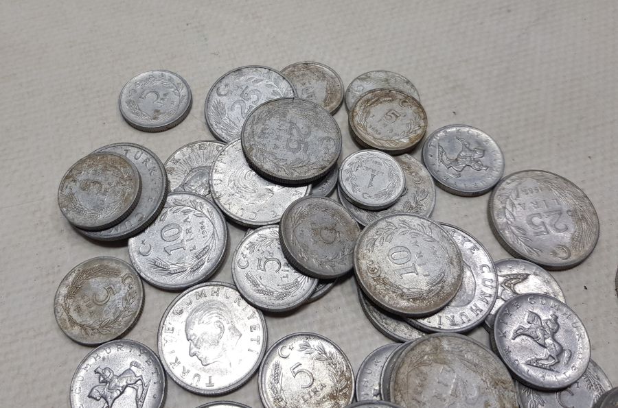 1985-86 YILLARI ANTİKA METAL PARA LOTU