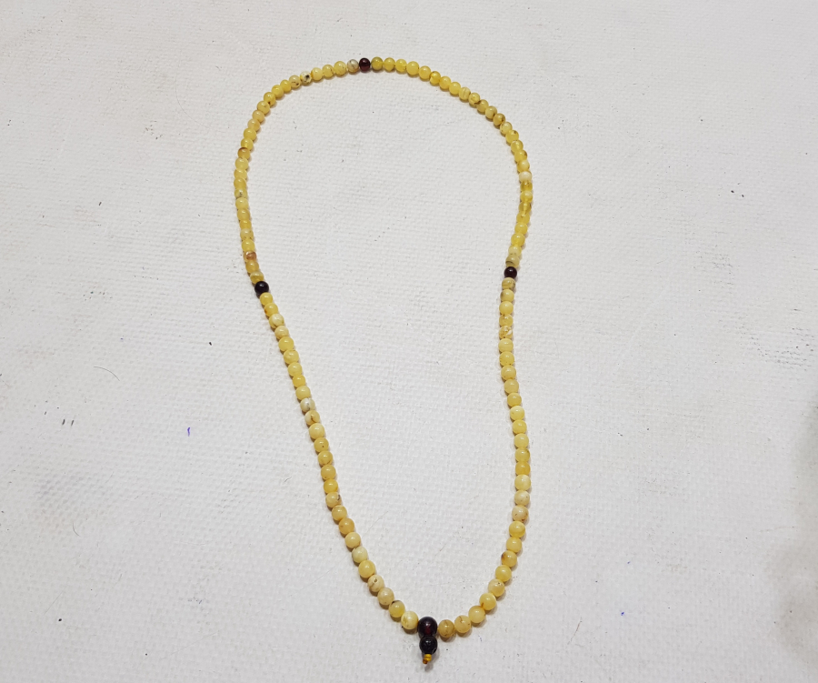 ANTİKA DAMLA KEHRİBAR KOLYE - GERDANLIK