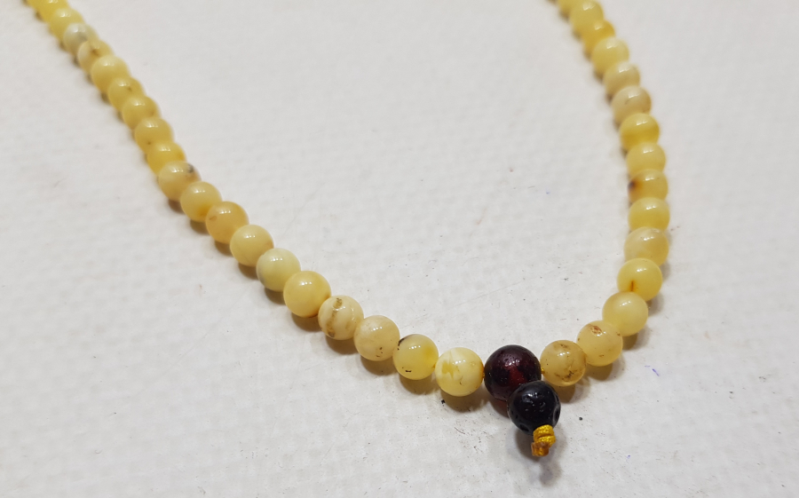 ANTİKA DAMLA KEHRİBAR KOLYE - GERDANLIK