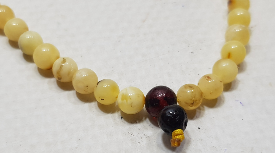 ANTİKA DAMLA KEHRİBAR KOLYE - GERDANLIK