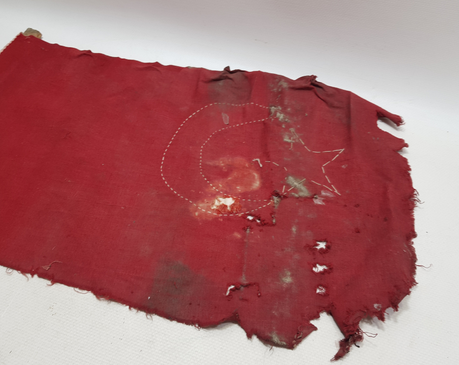 ORJİNAL SOPASIYLA OSMANLI DÖNEMİ ÇOK NADİR BAYRAK