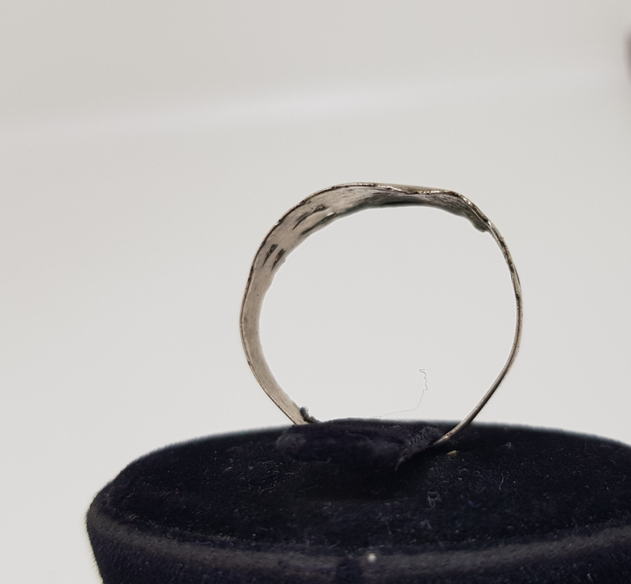 OSMANLI DÖNEMİ ÜZERİNDE MEDİNE-İ MÜNEVVERE YAZILI HAC HATIRASI NADİR GÜMÜŞ YÜZÜK