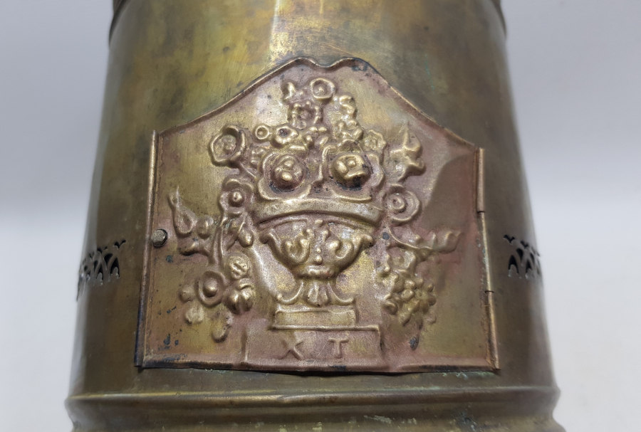 ÜZERİ RUMCA YAZILI OSMANLI DÖNEMİ DEV BOYDA SÜLEYMENİYE İŞİ KAHVECİ KAMİNETOSU RÜZGARLIĞI