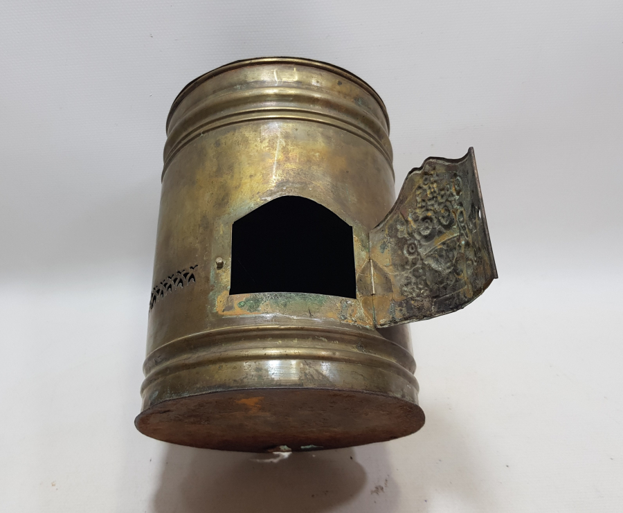 ÜZERİ RUMCA YAZILI OSMANLI DÖNEMİ DEV BOYDA SÜLEYMENİYE İŞİ KAHVECİ KAMİNETOSU RÜZGARLIĞI